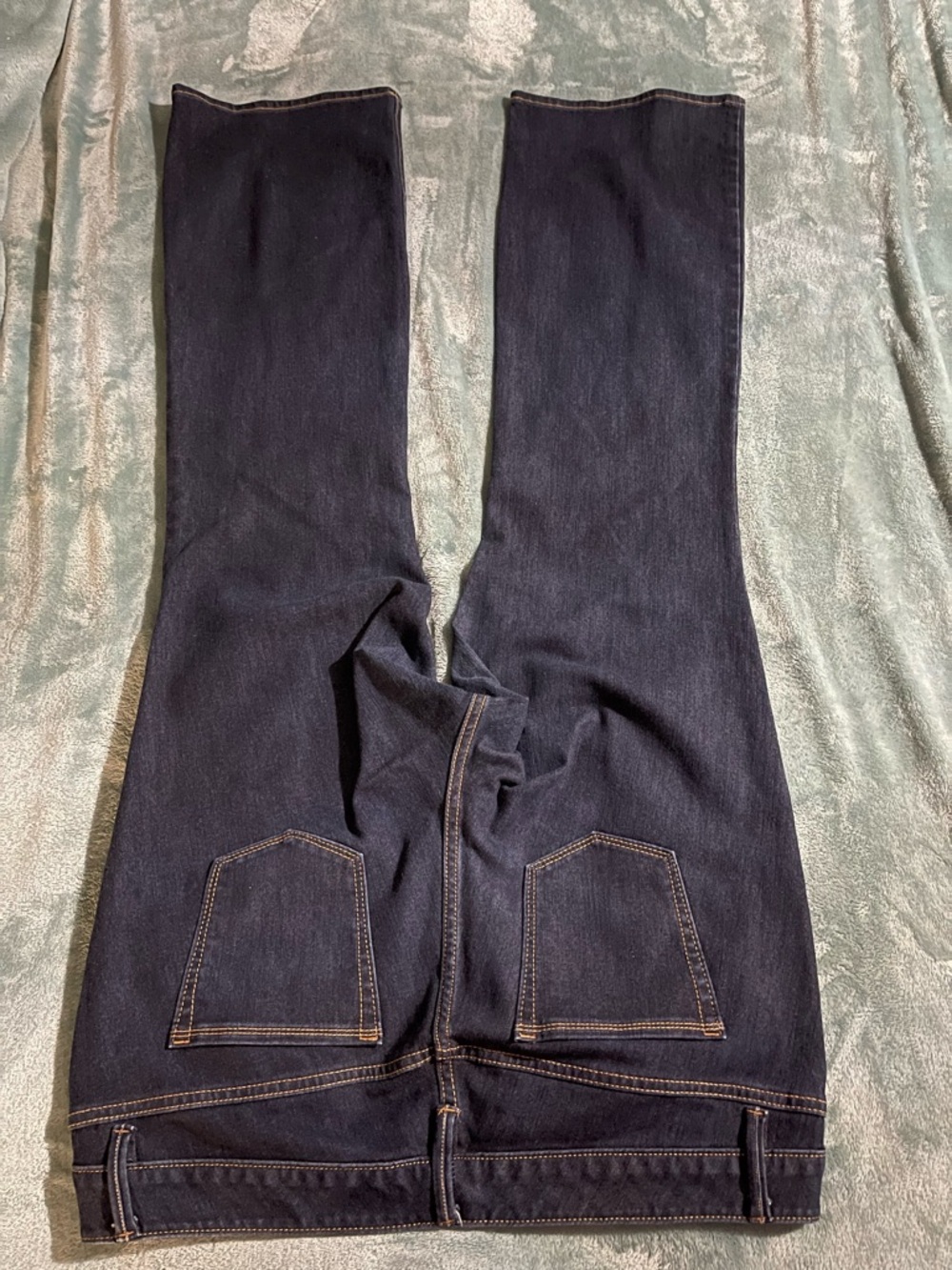 Old Navy Women's Straight Leg Jeans - Dark Indigo - Picture 2 of 4